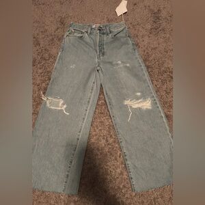 Etica Light Blue Distressed Women Jeans